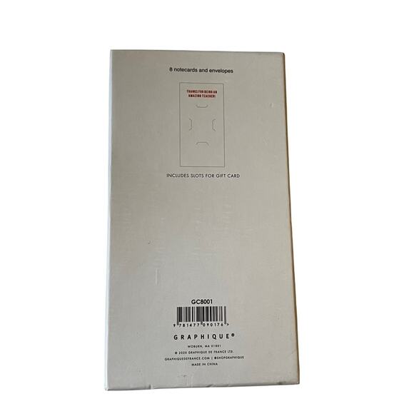 The Best Teacher in the World Notecard Envelopes Set of 8 - Picture 5 of 11